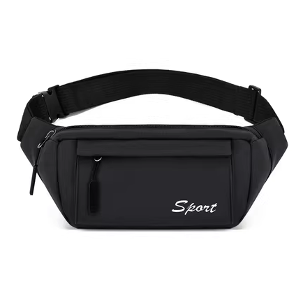 Hot recommended sports waist bag for men and women, mobile phone bag, gym bag, small bag, belt, multi-function [black]