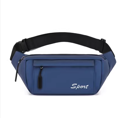 Hot recommended sports waist bag for men and women, mobile phone bag, gym bag, small bag, belt, multi-function [blue]