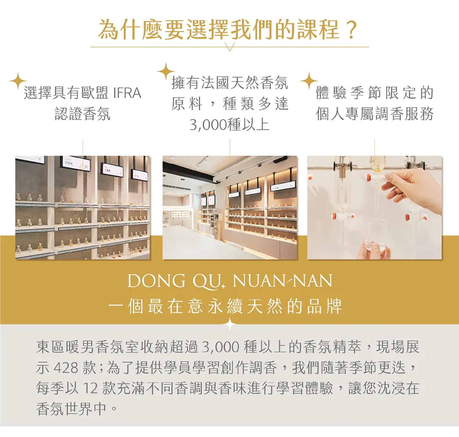 東區暖男法式調香課程，為什麼選擇我們的課程?