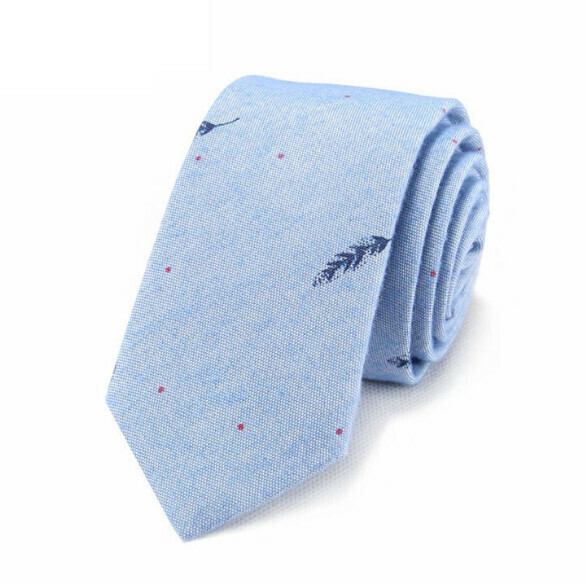 Hot recommendation: 6cm narrow cotton and linen tie (item number LR-07)