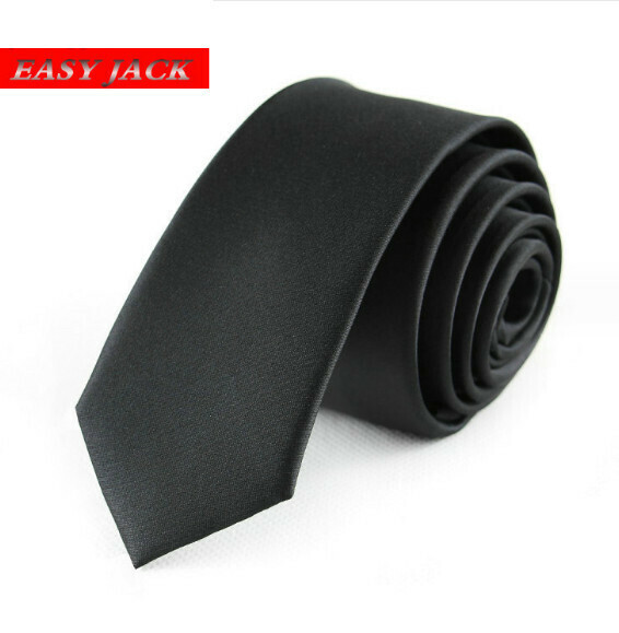 Hot recommendation 5cm narrow fashion casual tie (classic black L-01)