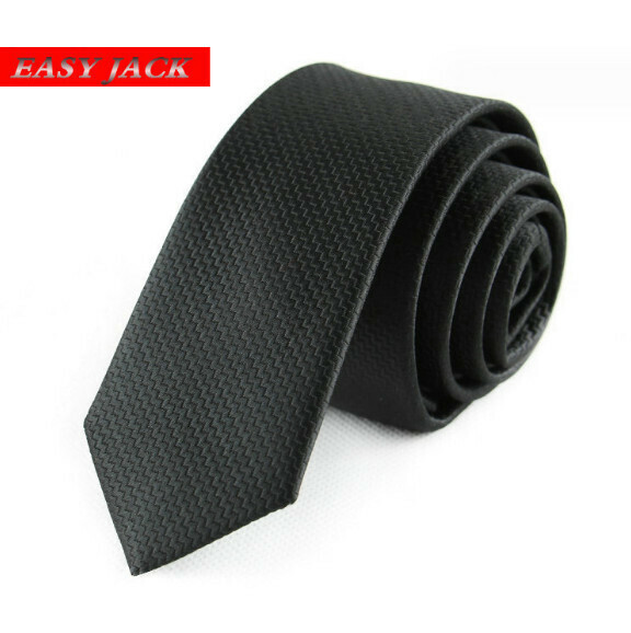 Hot recommendation 5cm narrow fashion casual tie (classic black L-02)