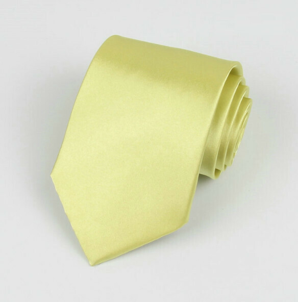 Hot Recommended Solid Color Simulated Silk Tie (Light Green)