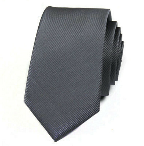 Hot Recommended Fashionable British Casual Tie (Gray Pinstripes)