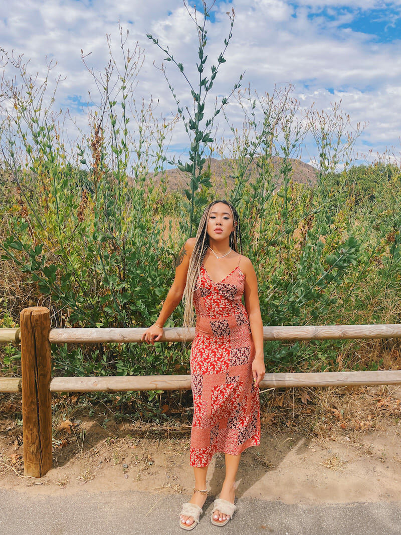 波希米亞草編拖鞋