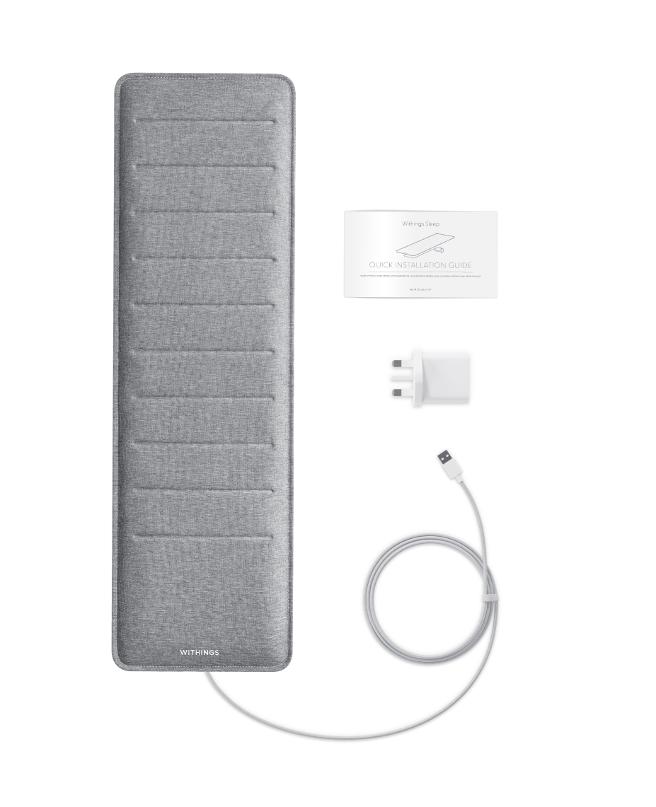 健康管理・計測計 Withings Sleep Tracking Mat Withings Analyzer - Clinically Validated Under-Mattress
