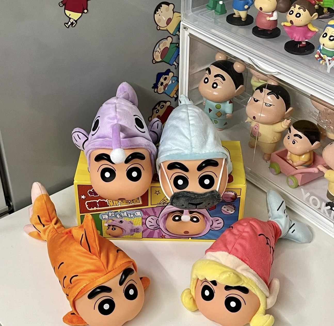 #預購 BJY STORE 蠟筆小新 摸魚新生活可動盲盒