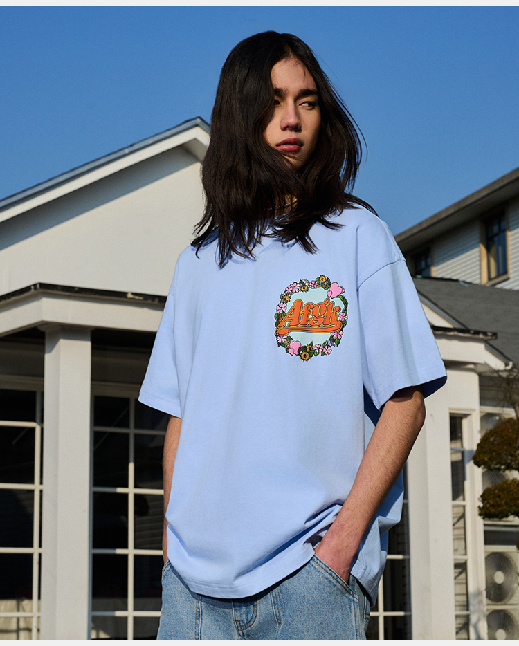 AFGK 胸口花環刺繡LOGO 短T A FEW GOOD KIDS