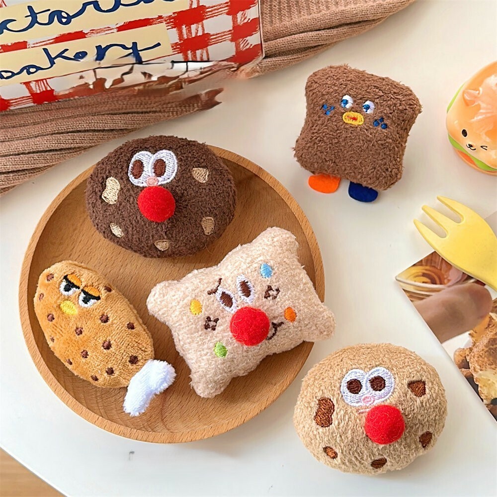 《4445》食物卡通毛絨吊飾/別針