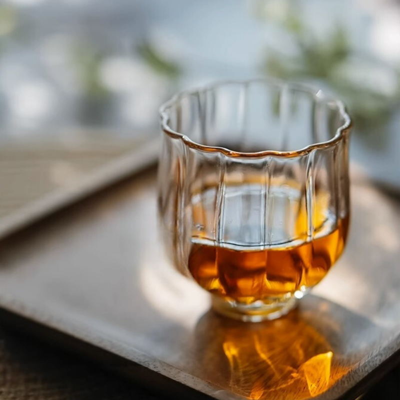 蓮花耐熱玻璃杯