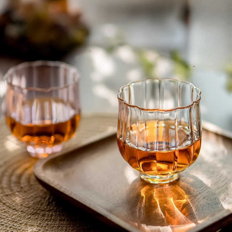 蓮花耐熱玻璃杯