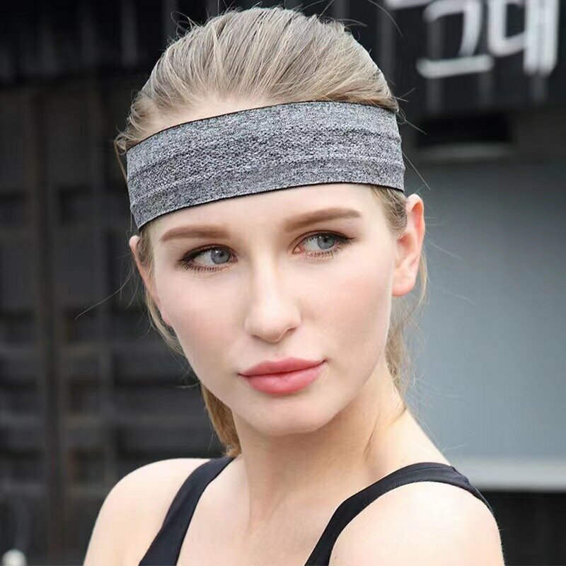 Sports Headband-Antiperspirant Headband Sports Headband Headband【Gray 5*24cm】