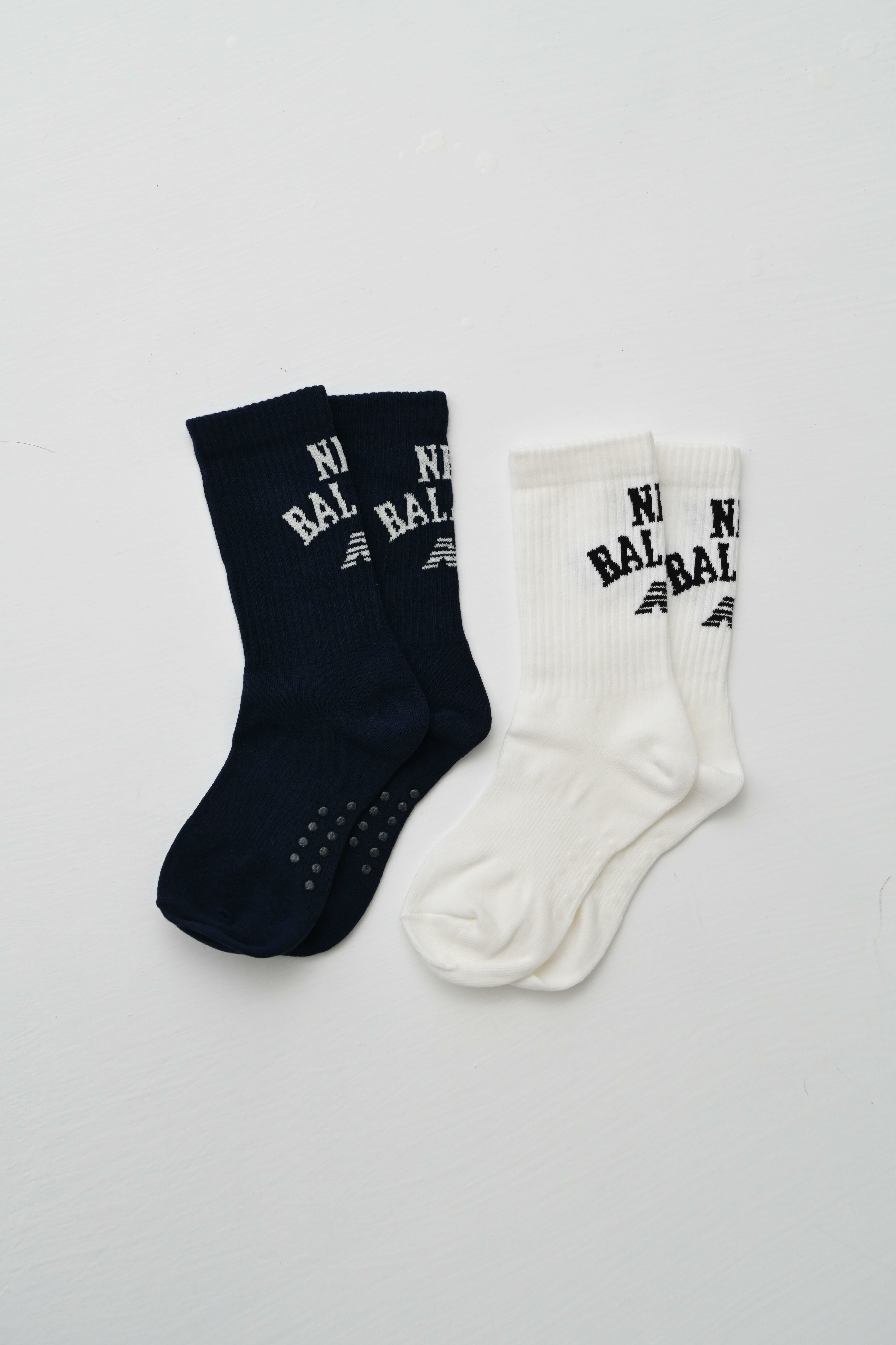 【現貨】NEW BALANCE 中筒襪 藍白 2入組 LAS49262AS3