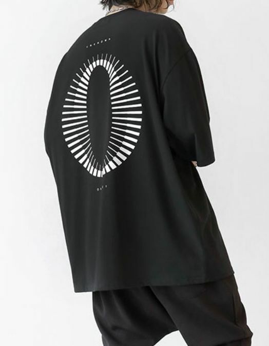 OverSize英文字圖案短袖Tee UNSTANDARD-085T