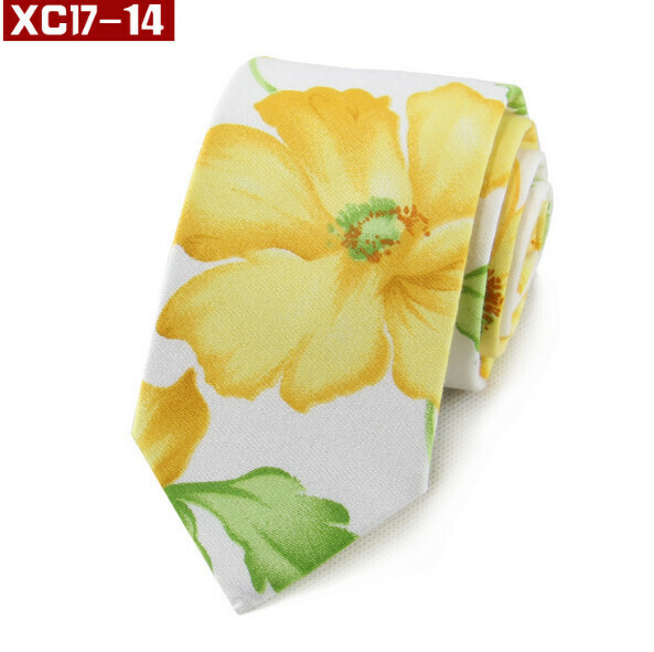 Popular fashionable cotton printed tie (XC17-14)