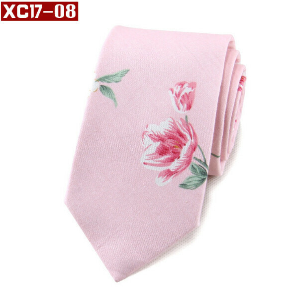 Popular fashionable cotton printed tie (XC17-08)