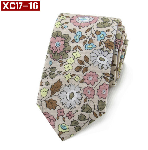 Popular fashionable cotton printed tie (XC17-16)