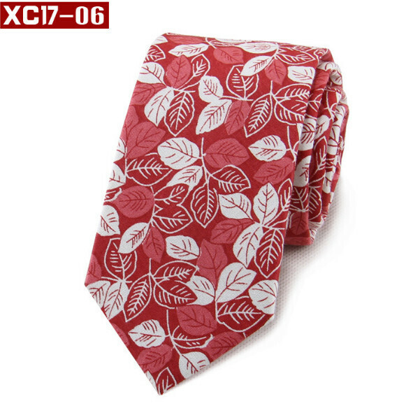 Popular fashionable cotton printed tie (XC17-06)