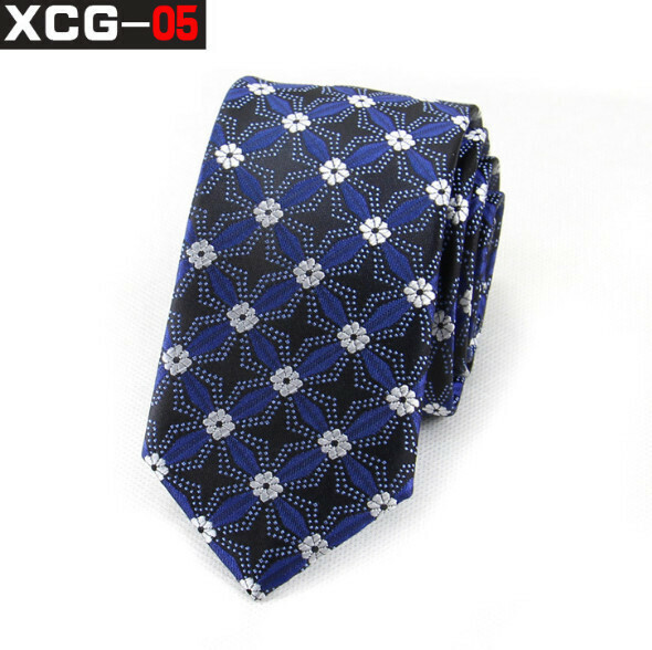 Popular polyester jacquard tie (XCG-05 flower)