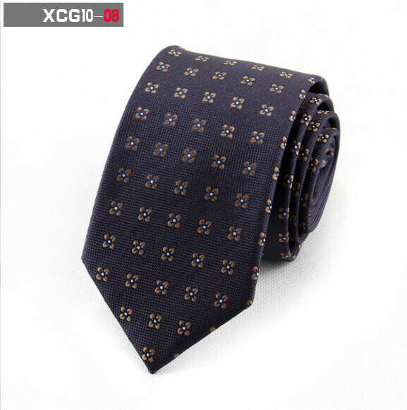 Popular polyester silk pattern casual tie (XCG10-06)