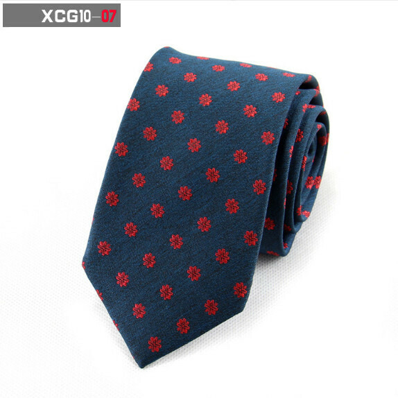 Popular polyester silk pattern casual tie (XCG10-07)