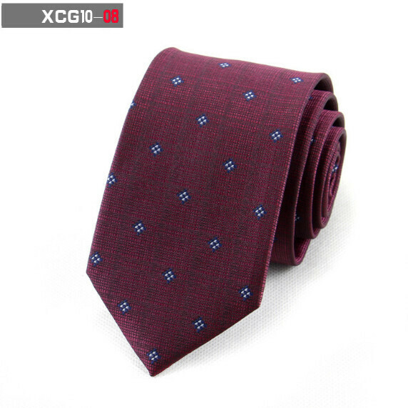 Popular polyester silk pattern casual tie (XCG10-08)