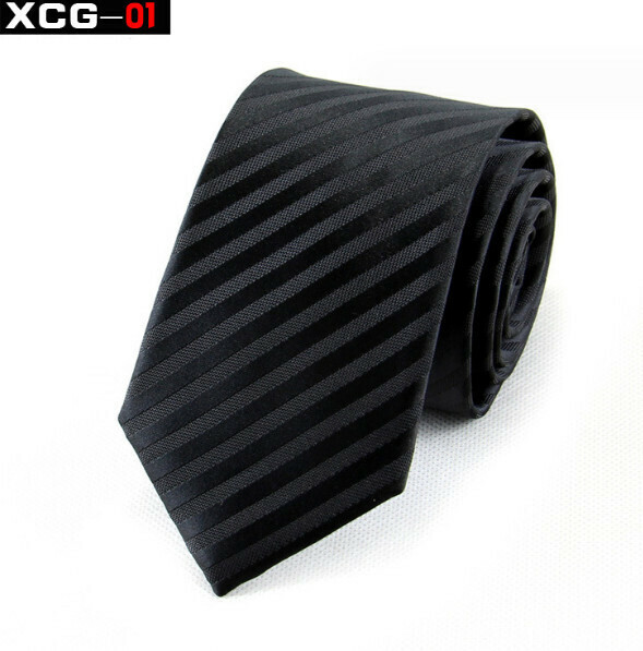 Popular diagonal striped polyester tie (XCG-01)
