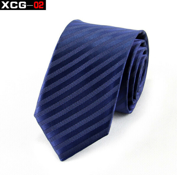 Popular diagonal striped polyester tie (XCG-02)
