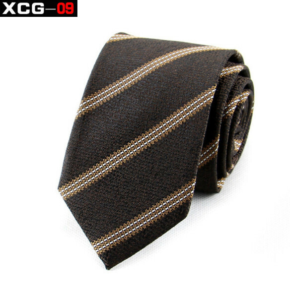 Popular diagonal striped polyester tie (XCG-09)
