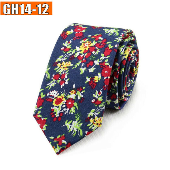 Popular patterned cotton tie (GH14-12)