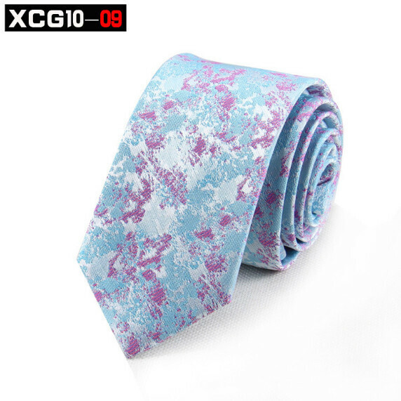 爆款提花滌綸絲窄款領帶（XCG10-09）