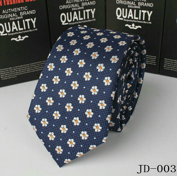 Popular polyester silk narrow tie (JD-003)