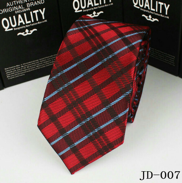 Popular polyester silk narrow tie (JD-007)