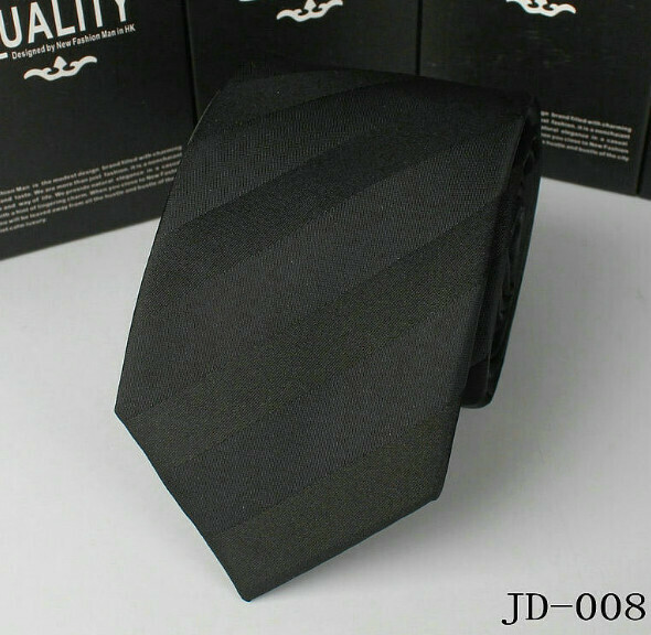 Popular polyester silk narrow tie (JD-008)