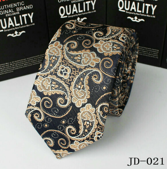 Popular polyester silk narrow tie (JD-021)
