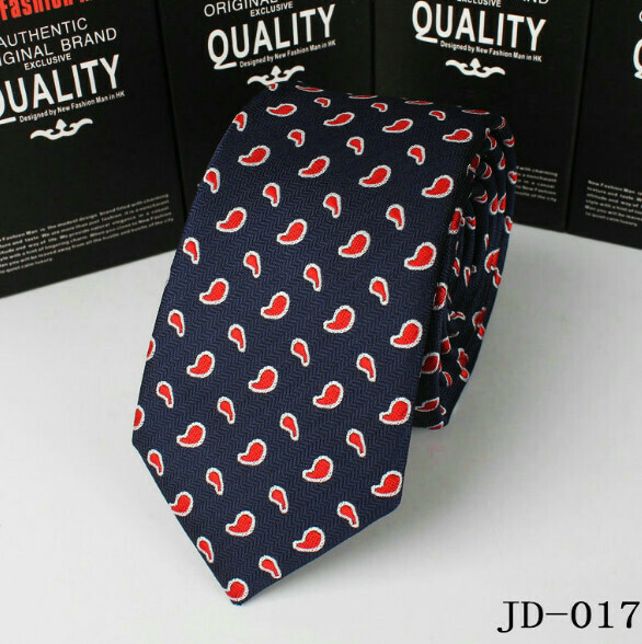 Popular polyester silk narrow tie (JD-017)