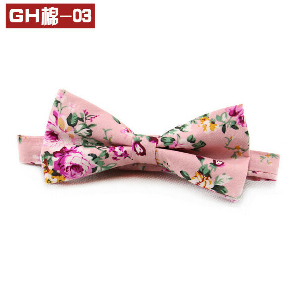Popular retro patterned bow tie (GH cotton-03)
