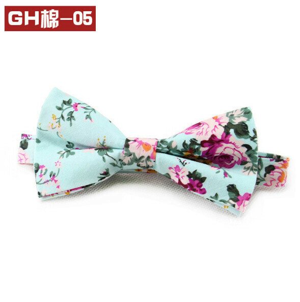 Popular retro patterned bow tie (GH cotton-05)