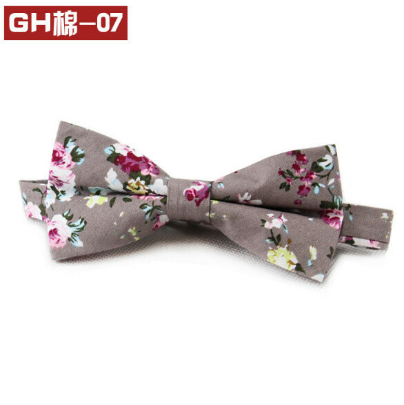 Popular retro patterned bow tie (GH cotton-07)