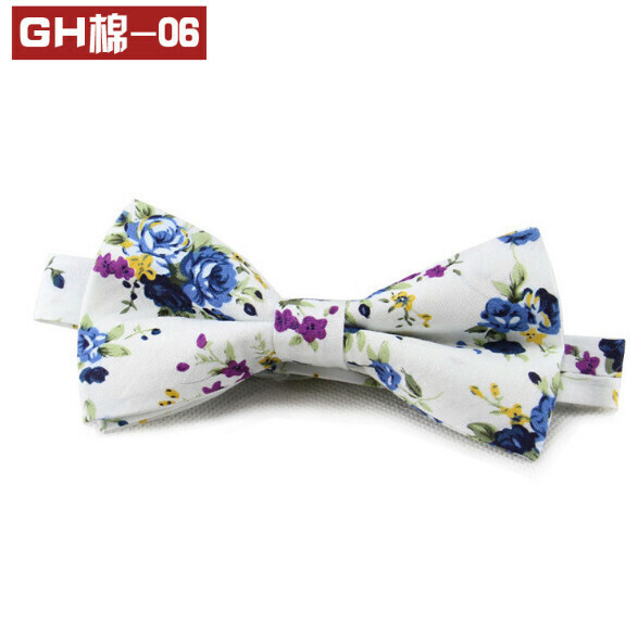 Popular retro patterned bow tie (GH cotton-06)