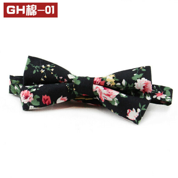 Popular retro patterned bow tie (GH cotton-01)
