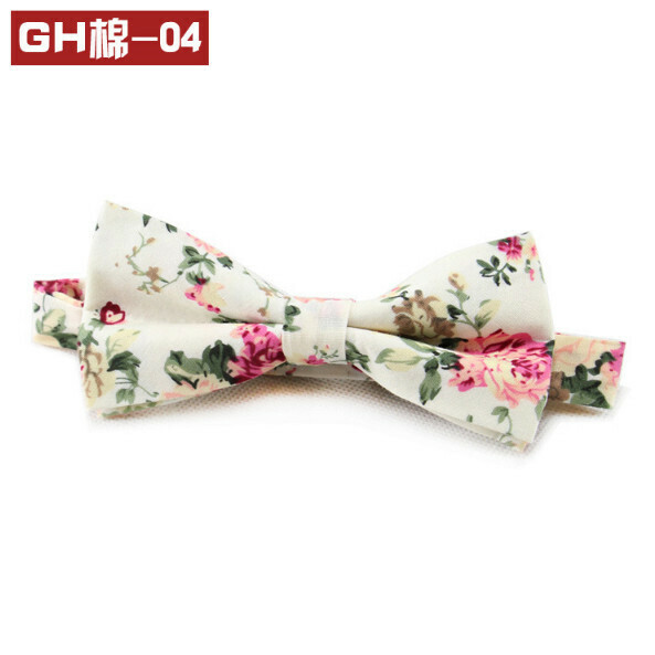 Popular retro patterned bow tie (GH cotton-04)