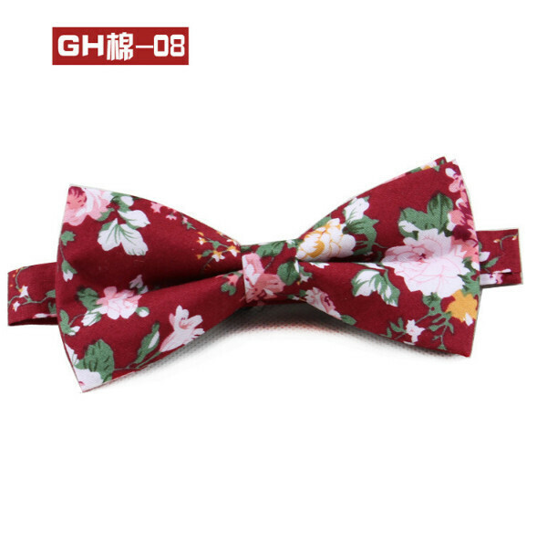Popular retro patterned bow tie (GH cotton-08)