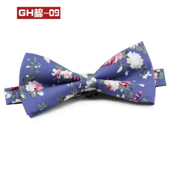 Popular retro patterned bow tie (GH cotton-09)