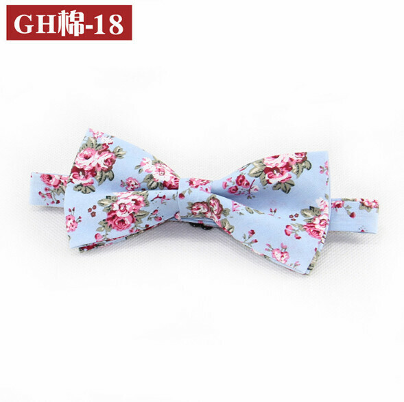 Popular retro patterned bow tie (GH cotton-18)