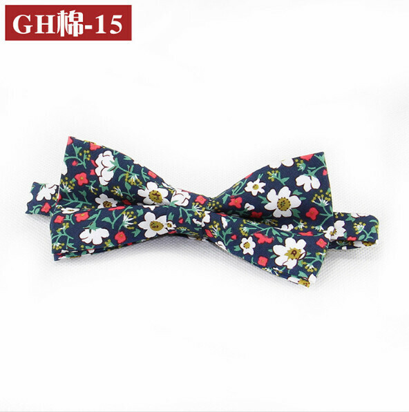 Popular retro patterned bow tie (GH cotton-15)