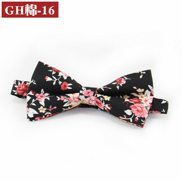 Popular retro patterned bow tie (GH cotton-16)