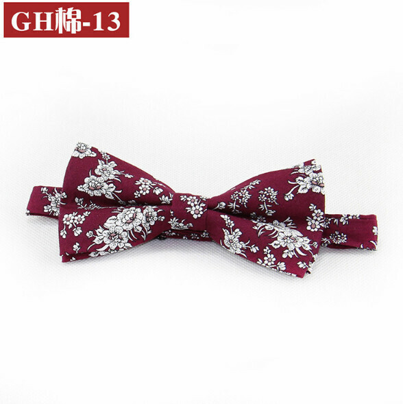 Popular retro patterned bow tie (GH cotton-13)