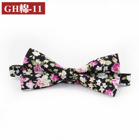 Popular retro patterned bow tie (GH cotton-11)