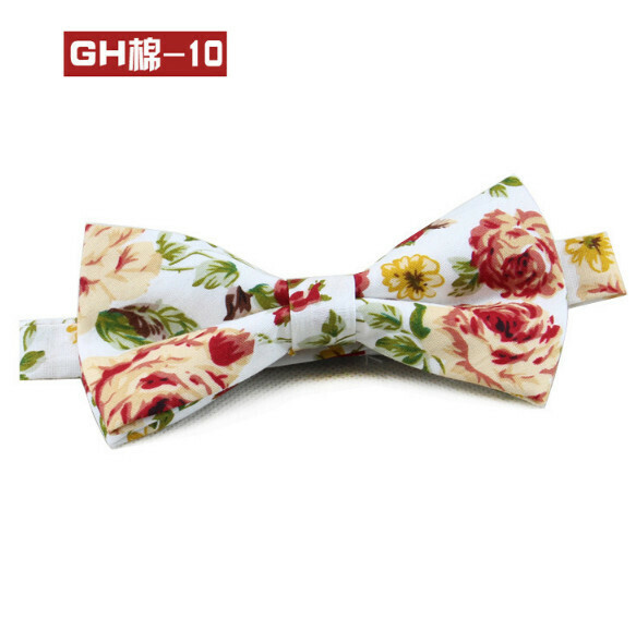 Popular retro patterned bow tie (GH cotton-10)